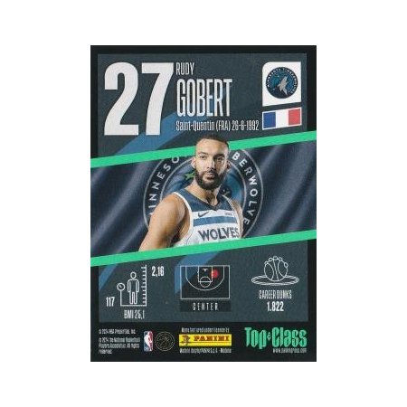 2023-24 PANINI NBA Top Class - #174 - Rudy Gobert - Minnesota Timberwolves - Max Power